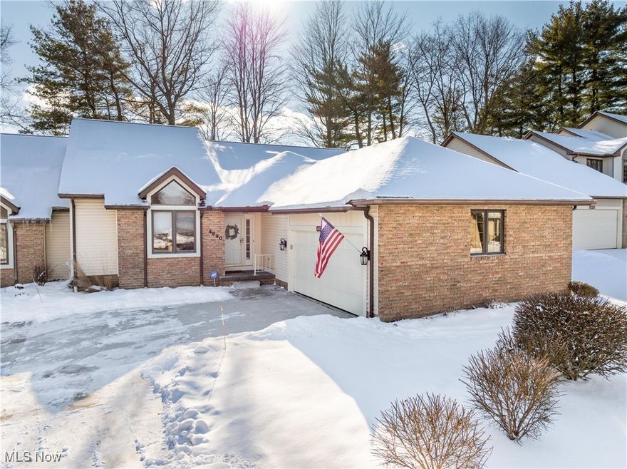 This former builder's model condo will wow you the moment you open the front door. This single-story ranch condominium exemplifies comfortable and efficient living, featuring a thoughtfully designed open floor plan that seamlessly connects the living, dining, and kitchen areas. This layout not only maximizes space but also fosters a warm and inviting atmosphere. The condo offers two spacious bedrooms, each designed to provide a peaceful retreat. The large primary suite includes an incredible walk in closet and en-suite bathroom, ensuring privacy and convenience, while the second bedroom is served by a well-appointed full bathroom with a custom tub/shower which accommodates guests or family members comfortably. The partially finished basement offers versatile space that can be adapted to various needs, such as a home office, gym, or recreational area along with a separate large storage area!  There is also a large two car attached garage which includes a lift perfect for anyone who may need assistance navigating the steps from the garage to the home. This condo has all you have been looking for and more. Schedule an appointment today to see this beautiful home!