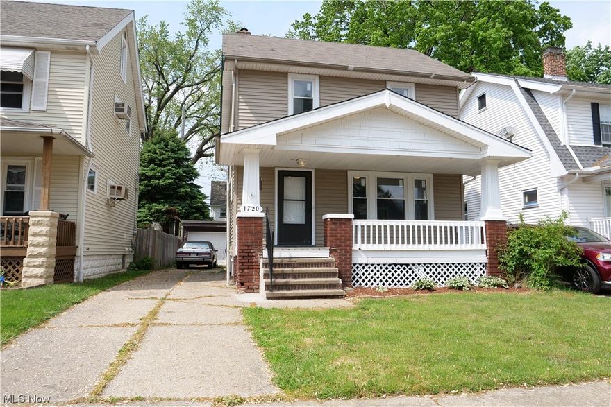 Welcome to 1720 Tarlton Ave. This colonial is an excellent investment for rental or residence. It offers 1056 sqft and, three bedrooms, two full baths. Pulling up to the property, you will notice an inviting front porch great for entertaining and a back deck. Plenty of updates, some of which include all new vinyl windows throughout, ceiling fan, lighting throughout, light switches, doors, and hardware, Updated kitchen, cabinets, backslash, microwave, water tank, updated full bath upstairs, tiled shower, floor tiled, bath vanity, and bath sink, two-way toilet flush, and more. A newer Trane furnace was installed. Partially finished basement drywall up along with the ceiling. Two-car garage in the back of the property. Call today for your private showing.
