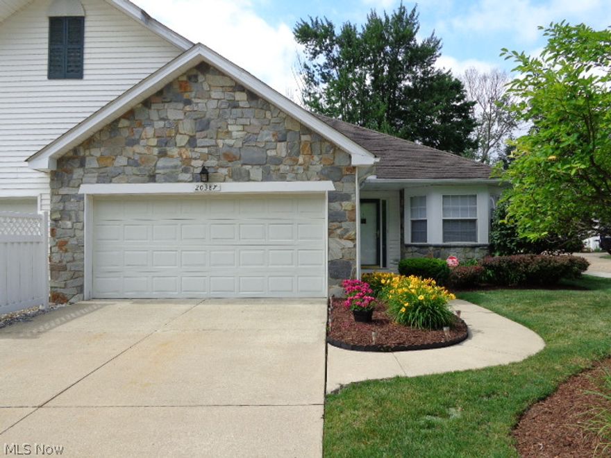 Cluster home, Ranch-style. This was the model home & just about everything is new. New carpeting throughout, new vinyl floor coverings in the foyer, hallway & utility rm. New floor covering in the kitchen & bathrm. Freshly painted, fireplace, covered porch/patio, security system, sprinkler system, heated 2-car garage. Park-like setting & very quiet area. Home shows like new!