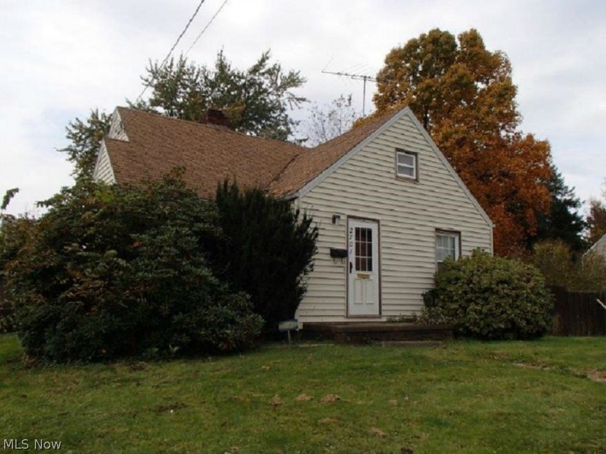 Cute Bungalow will make a great home with a little TLC. Possible 3rd bedroom potential in attic space. Spacious 2 car garage. Nice corner lot with fenced in back yard.