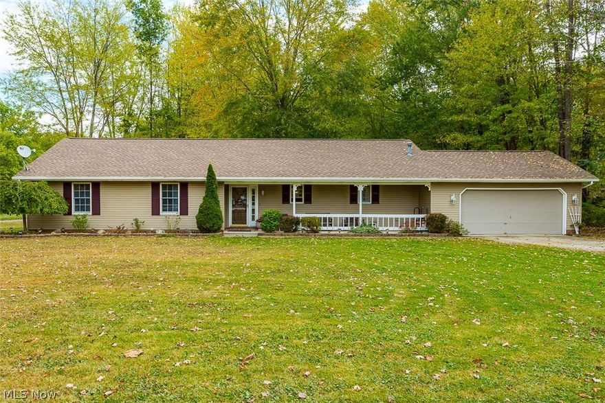 Do not miss out on this spacious, well maintained 3 bed, 3 bath Ranch that sits on just over 2 acres. Wood floors in the dining room and family room, updated kitchen with tile floor and new backsplash. Lots of updates over the last few years. Freshly painted inside and out. Siding and roof 2013, furnace 2009, 5 year old appliances, updated bathrooms, all light fixtures/ceiling fans replaced throughout the house. The family room features a wood burning fireplace and French doors that leads you onto an over 350sq.ft deck to entertain or relax in your park like backyard. The master bedroom has a 10' long walk in closet. Plenty of storage throughout this home. Another great feature is the Anderson wood dual pane windows. Move in ready! Also no city(rita)taxes! Home Warranty for included for your peace of mind. Schedule your private showing today!