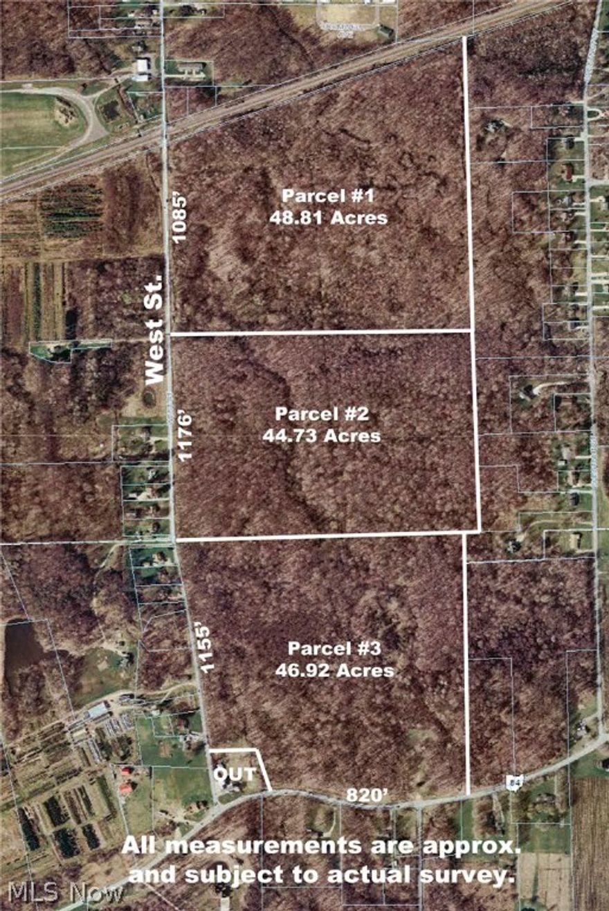 Absolute auction, all sells to the highest bidder on location:   TUESDAY – OCTOBER 6, 2015 – 6:00 PM  140 Acres Wooded Land – Great Hunting – Creek – Mineral Rights – Ashtabula County – Geneva Ohio
Sold in Adjoining 3 Parcels – Take One or All
TERMS ON REAL ESTATE: 10% down auction day, balance due at closing. Buyer's premium of 10% to be added to the final bid to establish the purchase price. Any desired inspections must be made prior to bidding. All information contained herein was derived from sources believed to be correct. Information is believed to be accurate but not guaranteed.