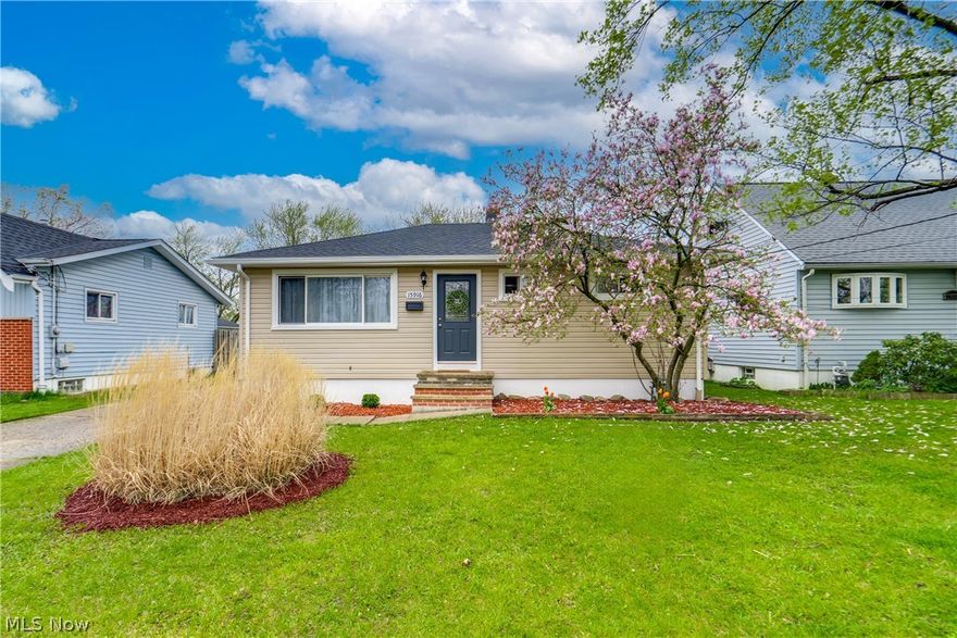 Welcome home to this fully remodeled ranch home in Brookpark! This home has undergone a major transformation in recent years and is ready for its next owner! The freshly completed landscaping and newly vinyl sided home is low maintenance and everything you have been asking for. Walking through the front door, you are greeted by the spacious living room with a floor to ceiling fireplace to enjoy warm, cozy nights while watching movies. The dining room has glass sliding doors leading to the deck in your private backyard. The kitchen features white cabinets, stainless steel appliances, and the highly sought out farmhouse sink! Tucked around the corner is the main bath and two generous-sized bedrooms with ample closet space. The basement is finished with another full bathroom and the additional space allows for additional bedrooms to be added in the future. This rare gem won't last long! Schedule your private tour today!