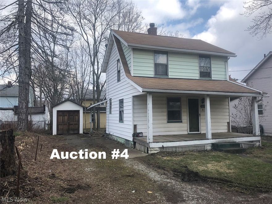 Investment Opportunity! 2 Fixer-Upper Homes - 2 Days - Canton CSD - Stark Co. - ABSOLUTE AUCTION, all sells to the highest bidder at each auction location: WEDNESDAY - MAY 9, 2018 - AUCTION #3 AT 12:00 PM - Auction #3 - 921 8th St. NE, Canton, OH 44704: Two-story home with 766 sq. ft. Features 2 bedrooms, 1 full bath, kitchen, living room, and first-floor laundry/mudroom. Full basement with breaker electric and gas FA furnace. Detached 2.5-car garage with fenced backyard. Lot is 66x151. Parcel #243210. Half year taxes are $220.57. AUCTION #4 AT 1:00 PM - Auction #4 - 1219 Barton Pl. NE, Canton, OH 44705: Two-story home with 863 sq. ft. Features 2 bedrooms, 1 full bath, kitchen with breakfast nook, dining room, and living room. Full basement with breaker electric, gas FA furnace, and shower. 8x12 shed. Lot is 46x75. Parcel #217989. Half year taxes are $241.66.  TERMS ON REAL ESTATE: 20% down auction day, balance due at closing. A 10% buyer's premium will be added to the highest bid to e