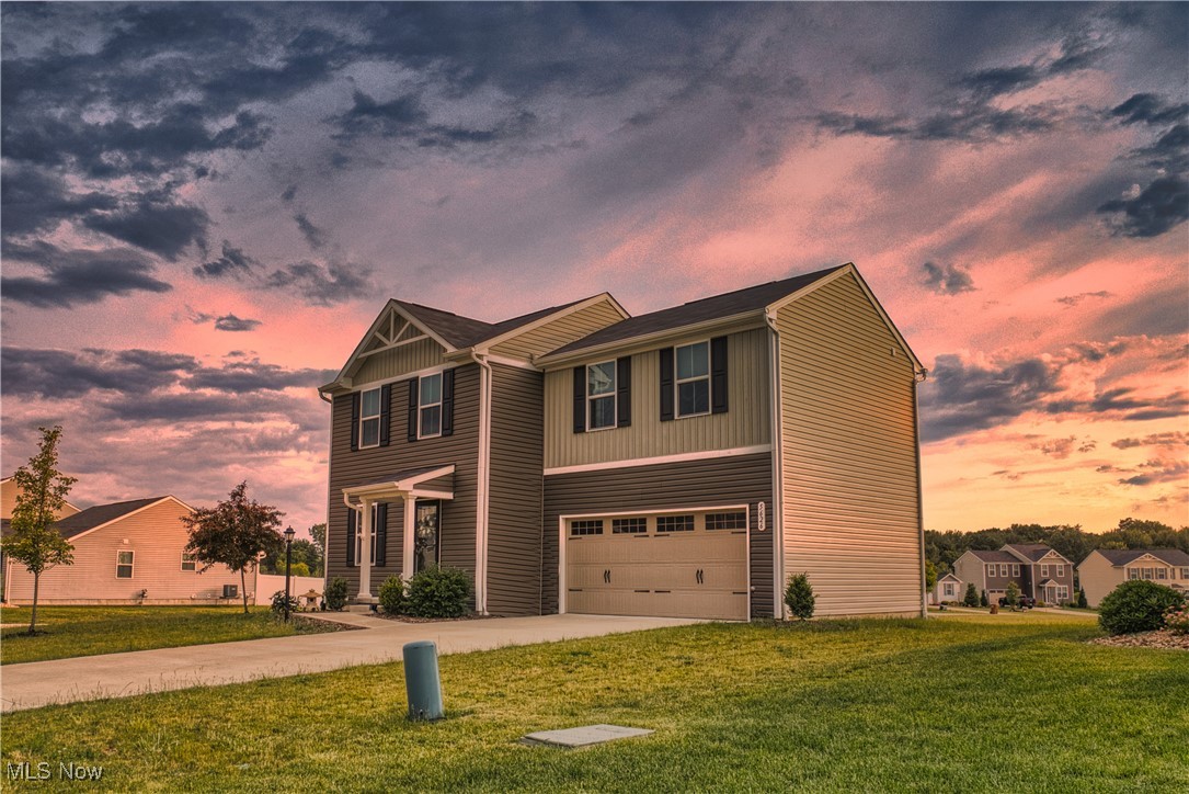 Welcome to this beautifully designed 3-bedroom, 2.5-bath home, built in 2020 and perfectly situated on a spacious double lot in the highly sought-after Westerfield Lakes community. From the moment you step inside, you'll be impressed by the bright, open layout-highlighted by a modern kitchen with white cabinetry, stainless steel appliances, and elegant finishes. The seamless flow between living and dining areas makes this home perfect for both everyday living and entertaining.
Upstairs, the private primary suite offers a relaxing retreat with its own full bath, while two additional bedrooms share a second full bathroom. A convenient upstairs laundry adds ease to your daily routine.
Outdoors, the landscaped corner lot is a true extension of the home. Enjoy gatherings around the fire pit on the newly added 2022 patio, or simply relax with plenty of yard space to spread out. Residents also enjoy access to a scenic walking trail and community playground-ideal for an active lifestyle.
Thoughtful updates include freshly painted main-level walls, upgraded bronze hardware, a heated two-car garage, and a Google doorbell for added convenience. The basement is already plumbed for a future bath, offering even more potential.
With easy access to Chippewa Lake, I-71, and Route 224, this move-in ready home combines comfort, convenience, and modern style-all in a neighborhood you'll love.