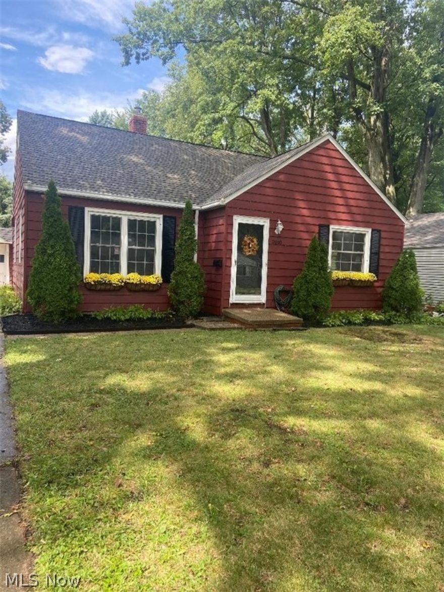 Adorable updated home on a park like street. Large living room with a spiral staircase that leads you upstairs to a large bedroom with an additional space, great for a dressing room, office or a bonus space. Kitchen is updated with granite counter tops, and back splash. Two bedrooms on the first floor each have two closets.  Bonus room in the back of the home leads you to the perfect size park like back yard with patio. 
Brand new roof 2022, new electrical, H20, all appliances remain with the home, newer furnace and AC.