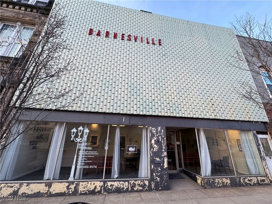 Now is your chance to own a building in downtown Barnesville, Ohio. Currently used as an office space, you will find an enormous waiting area, 5 private offices (bedrooms?), a copy room, a conference room plus a large breakroom/lounge (kitchen/living room?). 2 restrooms, one of which is public and the other is private. 2 HVAC systems for the finished first floor space (1 controls the front of the building and the other controls the rear of the building).
