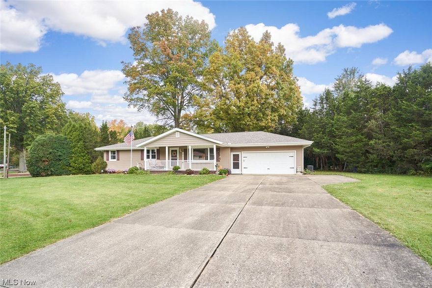 Amazing 3 bed 3 full bath ranch in Green local schools. Updated kitchen with new cabinets, granite countertops and stainless steel appliances. Hardwood and LVT flooring throughout and first floor laundry offers true one floor living. Master bedroom has full private bath with walk in shower. Sunroom has a fireplace for year round enjoyment. Partially finished basement with a full bath can be used as a rec room and has a place for a second laundry. Nice size yard offer a large shed/outbuilding with concrete floor and second story loft. New roof in 2020! Call today for your private showing.