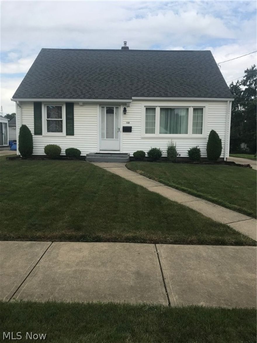 Cute vinyl sided 4 bedroom bungalow. One bedroom currently being used as 1st floor laundry. 12x12 enclosed porch off kitchen. Newer windows 2009. Concrete drive. Shower and commode in basement.