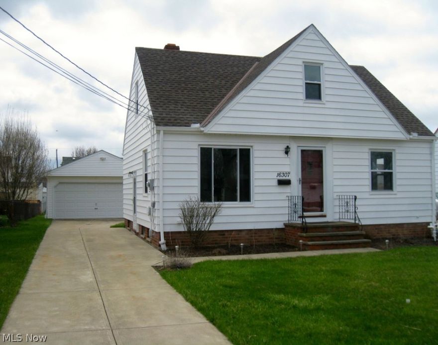 Brook Park Bungalow Is Super Clean and Move-In Ready! Kitchen Was Completely Renovated In 2013 With Dishwasher, Beautiful Wood Laminate Floors and All Appliances Stay! Second Floor Is Completely Finished With Master Bedroom and Bonus Room Perfect For Office or Playroom! Spacious Partially Finished Basement Adds Loads Of Square Footage & Extra Living Space. The Bathroom Was Totally Remodeled In 2013. The Carpeting Was Replaced In 2013! Other Updates Include: Newer Windows Throughout, Updated Electrical Panel,  Complete Roof Tear-Off In 2009, New Driveway In 2006 and 2 Car Garage Built In 1996! Sparkling Clean and Like New! Great Location With Easy Access To I-71, Hopkins Airport, Rec Center, Shopping!