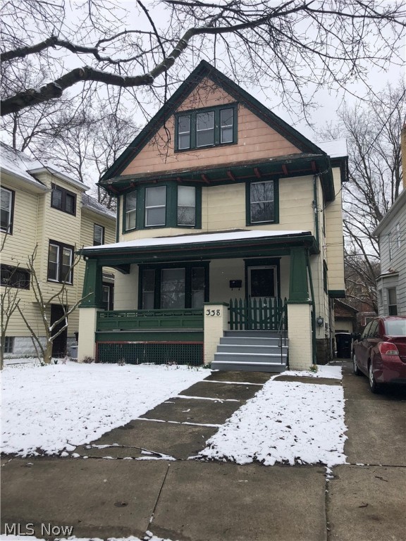 Investors and First Time buyers will love this 2 story Colonial with oversized attic that can be used as 4th bedroom. This 1,518 square foot home was built in 1914 and has that old world charm. Hardwood floors throughout the home. There are 3 large bedrooms and 2 baths with possible shower and extra bathroom downstairs. If you love to cook, there is a large kitchen waiting for you to cook family meals and room enough to entertain for the holidays. You will love the large front porch in the summer.