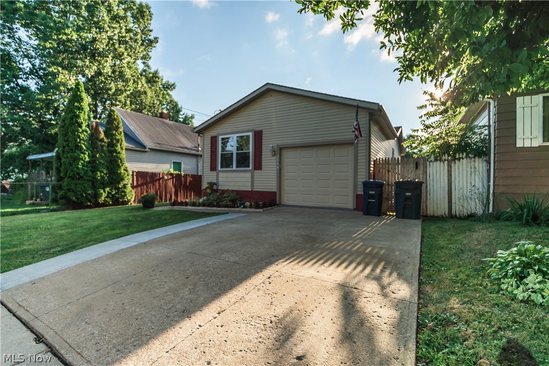 Come check out this beautiful ranch home! It has 3 bedrooms and 2 bathrooms. A spacious living room boasting a wonderful, vaulted ceiling open to the eat-in kitchen. The finished basement adds over 1,000 square feet of living space with a stone fireplace. The backyard is a great place for entertaining with a 3-tiered deck and an above ground pool.
Vinyl floors and countertops in kitchen, done in 2018. Vanity, mirror, and lights in first floor bathroom, done in 2018. Downstairs bathroom finished in 2019. Hot water tank and central A/C, new in 2018. The two bigger bedrooms had new carpet installed in June 2020. Pool installed and deck redone in 2019. The whole inside of home and garage has been painted over the last two years! Don't miss out on the amazing home!