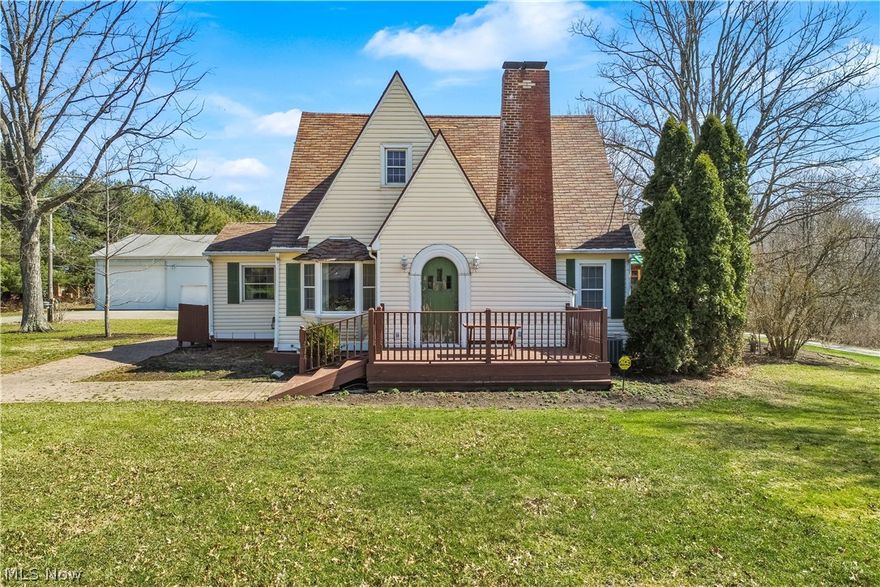 MULTIPLE OFFERS - HIGHEST AND BEST OFFERS DUE BY FRIDAY, MARCH 25TH AT 4PM. 
The wait is over! Welcome home to this 2,040 sqft 3 bedroom, 3 full bath cape style home situated on nearly 2 acres in the coveted Highland School District and includes a massive 3,936 sqft outbuilding! If your car, woodworking or any kind of hobby enthusiast, you won't want to miss this outbuilding with 9 overhead garage doors ranging from 7'-12'10" heights & 7'9"-18' wide! The space is equipped with lots of lighting, electric, air control unit/compressor lines, a steel beam for an engine lift and 3 separate heating units so you can spend any season doing what you love! An expansive concrete pad & driveway give entry to the building. Several well-fed water pumps are located around the yard for easy access to water. A large wrap around deck and a enclosed gazebo that houses a hot tub (not guaranteed) are perfect for outdoor entertaining! Inside, the original house includes a front foyer, living room, dining r