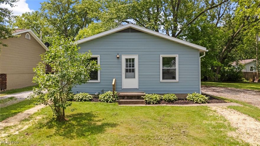 Stunning updates completed top to bottom in May 2025. No waiting, no guessing, just move right in and enjoy! This impressive transformation includes a brand-new roof, siding, downspouts, central air, interior, exterior, and storm doors, fresh flooring and carpet, updated light fixtures, a completely remodeled bathroom, and a gorgeous kitchen with new cabinets and countertops.
Outside, the double lot offers plenty of space to roam, garden, or relax, with two storage sheds for all your tools and equipment. This home is truly turn-key and ready for you to enjoy from day one! Don't miss your chance to own this gem.  Schedule your private showing today! Auditor indicates 2 bedrooms, but Seller states 3 bedrooms.