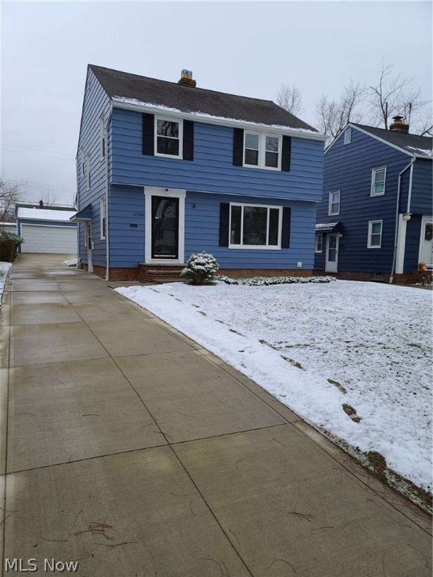 WELCOME HOME! This beautiful home has been refinished from top to bottom, inside and out! The main floor boasts a large living room, dining room, kitchen, half bath and newly redesigned family room/sun porch with a well-layed out floor plan.  New flooring, paint, windows, lighting, door hardware, fixtures throughout the home.  All new kitchen counters and appliances, redesigned to add additional counter work space.  Three bedrooms on the second level have beautifully refinished hardwood floors with plenty of storage throughout the home as well.  Both bathrooms have been updated, and the exterior has been painted with new shutters and exterior fixtures.  There is a large, 2-car garage with opener and a nice, paved driveway.  The home is located centrally with access to nearby retail, including Beachwood Place and nearby Euclid Creek Reservation.  Pride of ownership shows on the entire street.  Come see this one quick....it is move-in ready and waiting for you!