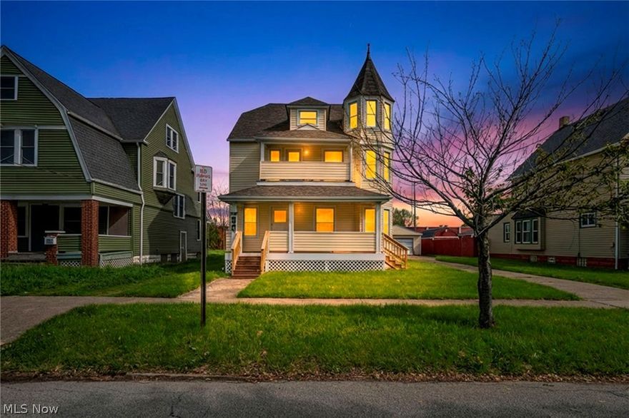 Attention investors—excellent opportunity on Cleveland’s desirable west side! Situated on a quiet residential street, this spacious 3-family property offers strong income potential, owner-occupant flexibility, or ideal multi-generational living. Set on an extra-wide 64x130 lot, this is a rare chance to add a solid asset to your portfolio. Refreshed exterior features newer low-maintenance vinyl siding, vinyl windows,  newer roof, plus a beautiful composite front porch perfect for relaxing. A large driveway for ample parking, 2-car garage, expansive yard (64x130 lot) provide ample parking and outdoor space. Conveniently located near highways, shopping, dining, and local attractions. Property offers three finished levels. The first and second floor units are spacious, light-filled 3-bedroom layouts w/generous living areas & large kitchens designed to attract/retain quality tenants. Third-floor unit is a roomy/comfortable 1-bedroom efficiency w/great natural light & functional floor plan. Separate electric meters are already in place, with water on a single meter. Full basement includes updated electrical panels, water tanks (2012), and modern furnaces (ages unknown). With some interior cosmetic updates, this property has the potential to become a true standout while generating impressive cash flow—estimated at approximately $3,100 per month when fully occupied. Currently vacant with immediate occupancy possible and easy to show. Serious qualified buyers only. No wholesalers or owner financing.