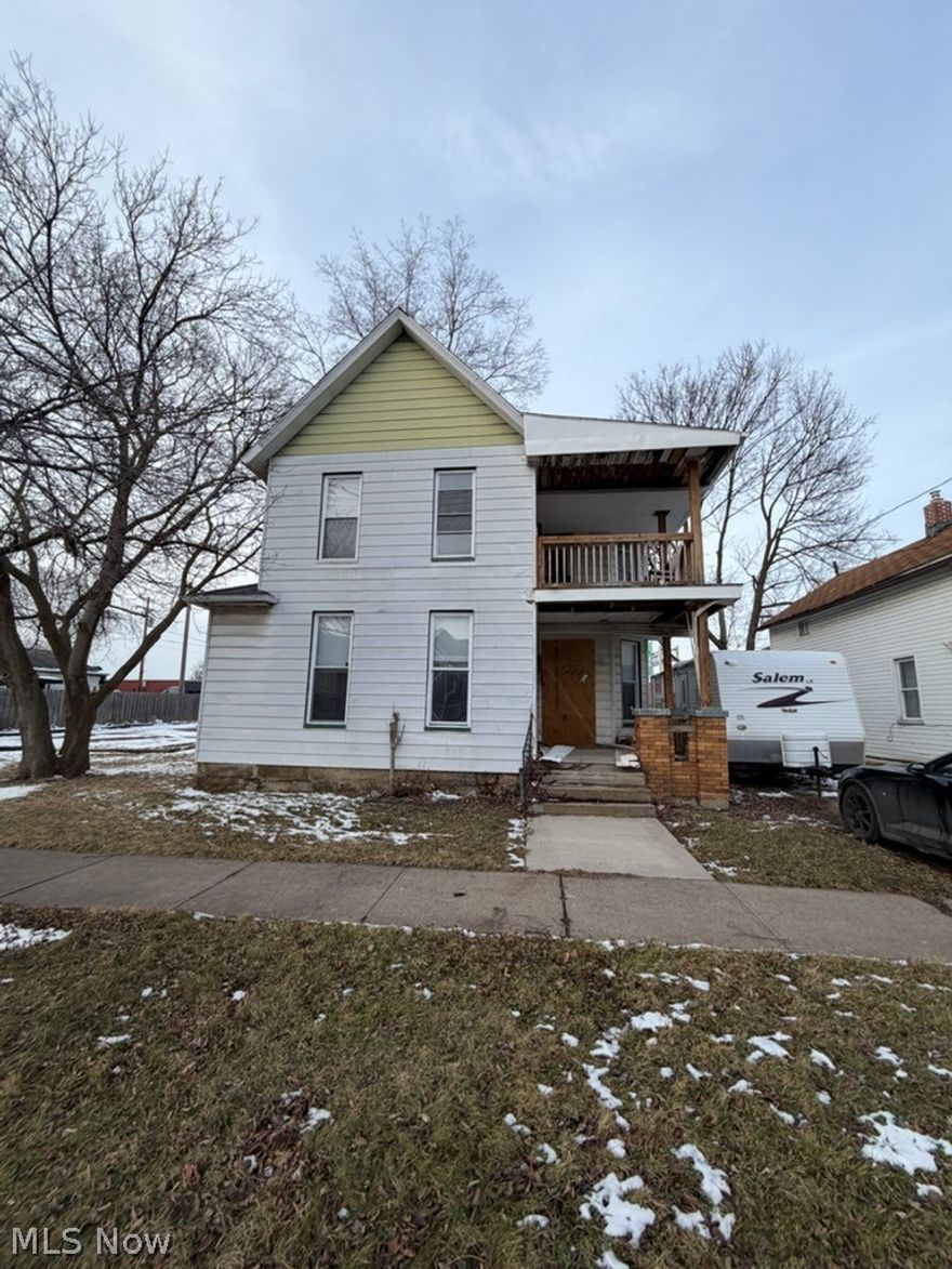 Come check out this renovated duplex minutes away from Ohio City and Downtown Cleveland.  Both units have updated flooring, paint, windows, and have updated kitchens and bathrooms.  The bottom unit has some drywall damage and the up unit needs cleaned with some TLC.  Great opportunity to get a good deal in an up and coming area in Cleveland!  No furnace or HWT.  Sold As Is