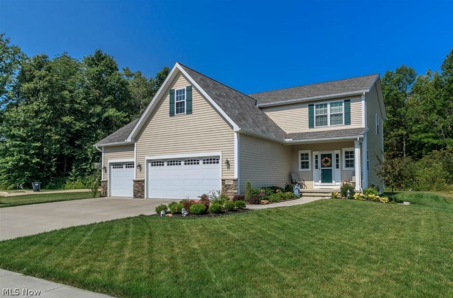 Want a new home without going through building process? This home is only 1 year young, shows like a new model home located on a cul-de-sac. This home has 3176 total finished sq ft open floor plan with plenty of natural light through out, including finished lower level with full bathroom. Enjoy entertaining in this great home. Kitchen has stainless steel finger print proof appliances, raised panel cabinets, granite counter tops with breakfast bar. Dinning area with 3 sided fireplace shared with great room along with sliders leading out to a deck and large backyard. Nice 1st floor laundry room. Open staircase leads to a 720 sq ft finished lower level that has a full bathroom. From the foyer the extra wide staircase leads to 2nd floor and makes moving furniture easy. The large master bedroom is located in the back of the house with walk in closet and private bathroom with shower stall and separate tub. There are 3 other spacious bedrooms as well. The 3 car garage has hot & cold water and