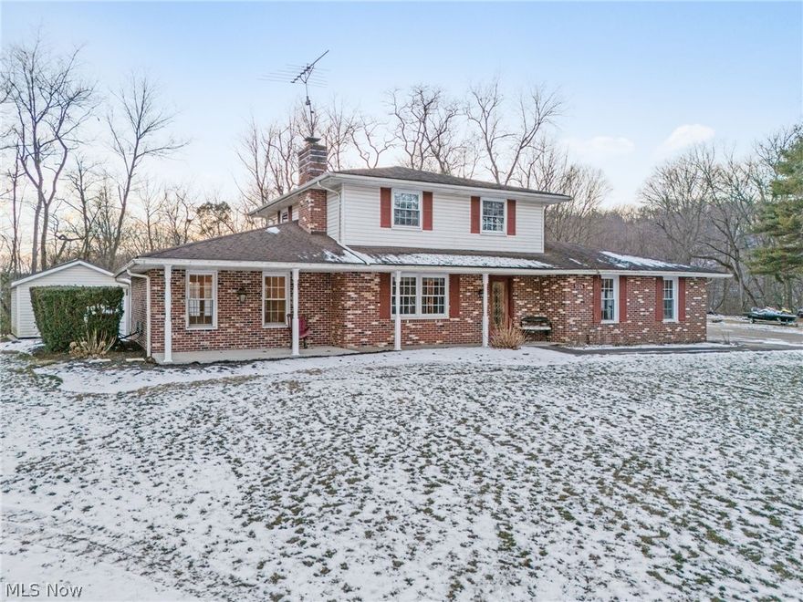 Imagine creating lifelong memories in this private, end-of-cul-de-sac retreat on over an acre—your own backyard paradise awaits with a sparkling heated saltwater pool (automatic cover included), pool house, relaxing hot tub, expansive deck overlooking peaceful nature, all securely fenced and perfectly maintained. Just steps from summer barbecues, pool parties, and lazy evenings under the stars, yet minutes to town. Inside, this spacious home offers a bright great room with tray ceilings and natural light, an updated kitchen with stainless appliances opening to the pool, a huge main-level bedroom with endless possibilities, two generous upstairs bedrooms, and a finished lower level with wood-burning fireplace, wet bar, and full shower. The tandem 2-car garage (fits four vehicles) doubles as a workshop. Make this blank canvas your forever family home—your dream backyard lifestyle starts here!