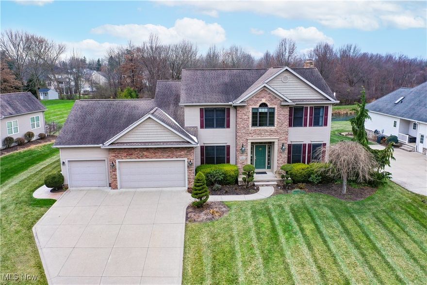 This stunning property, built by James Yeager Homebuilders, is amazing. As you enter, you’re immediately greeted by up scale features that make a lasting impression. The home boasts crown molding, curved archways, and high ceilings, adding elegance and openness to the space. The living room and family room are divided by pocket doors, offering flexibility, w/ a cozy fireplace in the family room that creates a warm ambiance to be used this winter.  The dining room with it's trayed ceiling is perfect for entertaining.  The spacious eat-in kitchen is a dream, featuring granite countertops, island, pantry, Jenn-Air SS appliances & flows into an all-season sunroom with sliding doors that lead out to a composite deck. From here, you’ll enjoy views of the flat, beautifully landscaped backyard—perfect for outdoor relaxation and entertainment. The first floor also includes a convenient laundry rm w/ access to the deck & a powder room.  The master suite is a true retreat, with a trayed ceiling and French doors that lead to an en-suite bathroom. Here, you’ll find a Jacuzzi soaking tub, a walk-in shower, and a generously sized 7’ x 14’ walk-in closet that will easily accommodate all your wardrobe needs. The remaining three bedrooms are spacious and offer ample closet space, ensuring comfort and convenience for everyone.  The 2nd floor full bath with double vanity is a great size.  The partially finished basement adds even more living space, with 2 versatile areas ideal for a recreation room, exercise area, or whatever fits your needs. Additionally, there are 2 storage rooms, providing plenty of space for all your belongings. The heated 3 car garage will even impress you as it could actually fit 4 vehicles (2 car tandem) AND there's a music system/speakers with pull down storage.  Outside, a well-maintained shed offers even more storage options. Plus, the property comes with a home warranty for added peace of mind.  This is truly a  home that combines comfort and functionality.