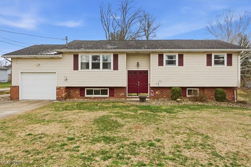 Welcome to 9 Oakbrook Lane, a generous split-level home in Mineral Wells, WV, featuring five bedrooms and two and a half bathrooms. The main floor includes a master bedroom with a private half bath, two additional bedrooms near a full bath, a large living room, and a spacious eat-in kitchen complete with bar-style seating. Off the kitchen is a bright 19x12 great room that offers an ideal space for a children's play area or a hobby room. The finished basement houses two more bedrooms, a full bath with a walk-in shower, a laundry room, and a spacious 25x19 recreation room, perfect for various activities. This home also has an attached one-stall garage and a 30x16 detached garage equipped with electricity, suitable for extra storage, personal gym or whatever your needs may bring. Conveniently located near schools, dining, and shopping, this home is a must-see in the heart of Mineral Wells.