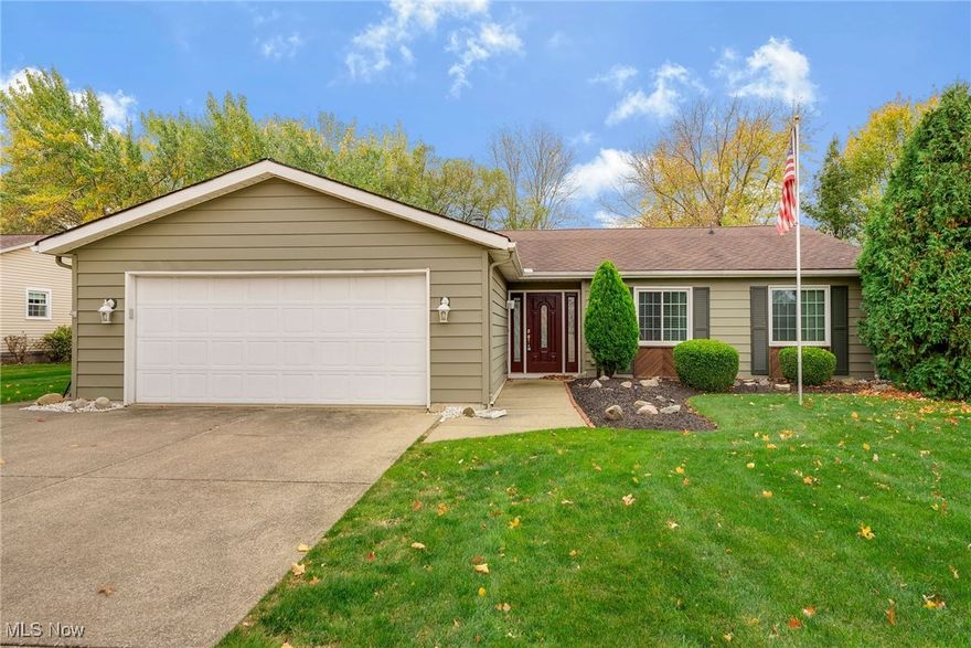 Discover the perfect blend of charm, style, and functionality in this beautifully maintained ranch-style home. Located in a highly sought-after neighborhood of higher price homes this property features three comfortable bedrooms, including a luxurious primary suite with a walk-in shower, and two fully updated bathrooms. The modern kitchen, equipped with sleek stainless steel appliances, flows seamlessly into the cozy family room, where a fireplace adds warmth and character. Step outside to a private covered deck, perfect for relaxing or entertaining. Additional highlights include ample storage with an outdoor shed and attic space to keep everything organized. This home offers exceptional value, combining comfort and convenience in an unbeatable location. Don’t miss this incredible opportunity