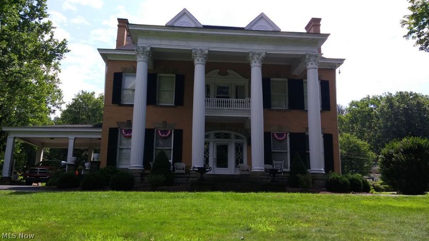 Magnificent and majestic. Wellsburg home. Turn of the century historical home. This stately home has every amenity that a new owner would want. Features a 31ft. foyer staircase with original hardwood floors, arched pocket doors, floor to ceiling windows, beautiful sculptured interior and exterior columns. Behold the beauty of this 15 room home with 5 large bedrooms, 3 full baths, 2 half baths. Enjoy the 4 fireplaces located in the dining room, family room, sun room and living room. This one of kind home is located on approximately 1 acre. --so inviting to all! Curb appeal galore. Home Warranty included.