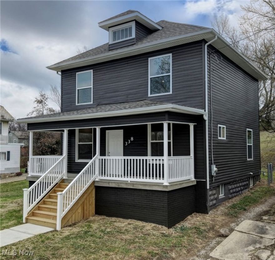 Completely Renovated 2-Story Home on Two Full Lots in Zanesville!

Welcome to this beautifully updated 2-story home located in the heart of Zanesville, Ohio, where shopping, dining, and local activities are just minutes away. Thoughtfully renovated from top to bottom, this home blends classic charm with modern upgrades—making it truly move-in ready.
Inside, you’ll find a bright and inviting formal living room and dining room, both highlighted by large, beautiful new windows that flood the space with natural light. The stunning kitchen features custom hickory cabinets, new Corian countertops, updated lighting, and brand-new finishes throughout—perfect for both everyday living and entertaining.
This home offers 3 spacious bedrooms and 2 full bathrooms, including a large, elegant primary bathroom that adds a touch of luxury. New flooring runs throughout the home, with a mix of plush carpet and durable vinyl. Fresh paint, new trim, updated lighting, and new smoke detectors complete the interior updates.
Major system upgrades provide peace of mind, including all-new electrical, a new electric panel, PEX plumbing that won’t rust, gas furnace with central air, and a new electric hot water tank. Additional structural supports were added to enhance the integrity of this classic home.
The exterior is just as impressive with a brand-new shingle roof, new vinyl siding, and a covered patio with new roofing and lighting, creating the perfect space for gatherings and outdoor entertaining. Sitting on two full lots, the expansive yard offers plenty of room for kids to play, pets to roam, or future outdoor projects.
Additional features include a full basement with washer and dryer hookups, a new electrical panel, attic access, and freshly painted walls.
Being a rare find in today’s market, don’t miss your opportunity to own a fully renovated home with space, style, and convenience in Zanesville.