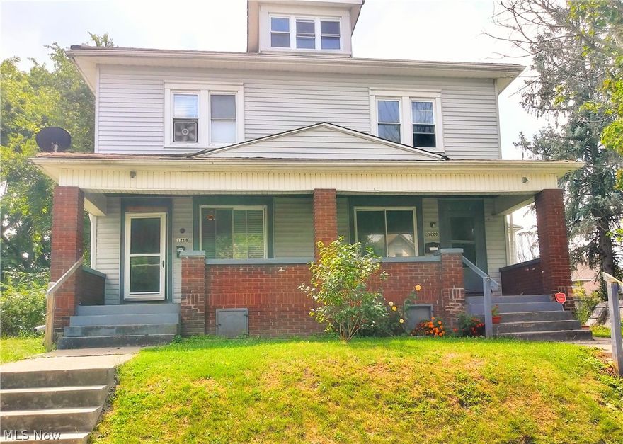 Fantastic opportunity to own a move-in-ready Duplex on a friendly street near Franciscan University. Each side contains three bedrooms and one bathroom. Wood floors. Off-street parking in rear.