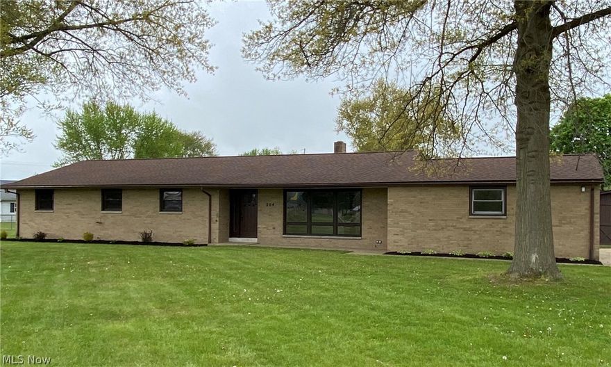 Beautifully remodeled brick ranch in Strasburg school district. 4 Bedrooms and 2 full bathrooms. Huge corner lot, over 1/2 acre with a partially fenced in backyard. Property line extends beyond the fenced in portion back to the garages behind the home. Master suite with master bathroom. All new flooring throughout including tile floors in the kitchen and dining area. All new kitchen cabinets, countertops, and sink/faucet. New stainless steel kitchen appliances included. All exterior doors have been replaced.  Two stall attached garage and a large storage shed. Vinyl replacement windows and updated roof. Huge basement, ready to be finished. First time this home has been offered to the public. Ready to move in with immediate possession.