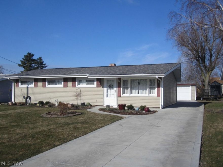 Great 4-bedroom ranch style home with family room addition centrally located between Cleveland and Akron. Updated siding, roof, windows, furnace and air conditioning. Kitchen is open to family room and adjacent to vaulted living and dining rooms. Four bedrooms, 2 full baths and a utility room complete this home. All appliances are staying, and there is a home warranty provided by the seller. Pull down stairs offer easy access to the attic and storage. Excellent rated Nordonia school system. Parks, shopping and restaurants nearby, with easy access to State Rt. 8, I-271 and I-480. Show and sell!