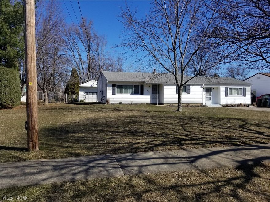 This three bedroom one full bath Ranch is larger than it appears. This home offers a formal living room, dining room, family room and a large kitchen with loads of cupboard space. Located within minutes from shopping and major highways