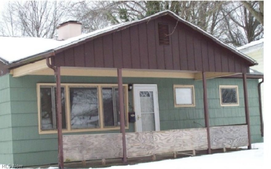 Fair condition 3 bedroom, 1 bathroom ranch style home located on a mature lot, needing some TLC.  This home offers 864 s.f. of living space with an updated oak kitchen, hardwood floors, front porch, and enclosed back patio.  With some updating, this home could be exceptional.  REO Property, Sold AS-IS W/O Repair, Warranty or Seller Disclosure. The Listing Broker & Seller assume no responsibility & make no guarantees, warranties or representations as to the availability or accuracy of information contained herein. Buyer or buyer's agent responsible for confirmation of information contained herein. Water activation not permitted, only air pressure test.