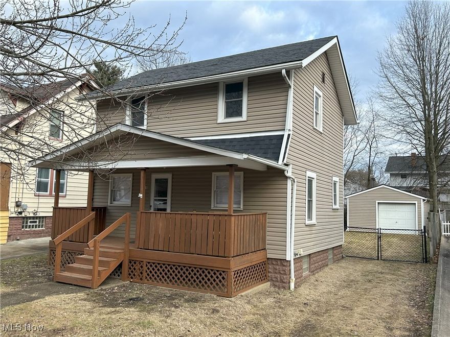 Fresh and move in ready 2 bedroom, 1 bath in Akron's North Hill neighborhood. The property was repaired and painted and features new roofing, floor finishes, a nice garage and a fenced-in yard. Owner is licensed Realtor in Ohio.