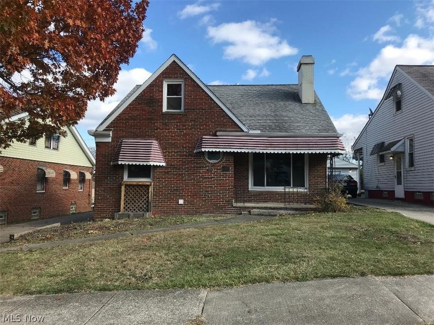 Great opportunity in Garfield Hts. 3 bedroom brick bungalow with two car garage. Newer kitchen and bath, newer furnace and A/C. 2 fireplaces, finished basement. Buyer to assume point of sale inspection.   See attachments for POS report.