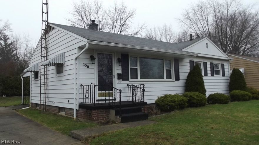 Good Ranch Home - Move in ready. 2 or 3 bedrooms, eat in kitchen, dining room could be 3rd bedroom. Newer replacement windows throughout. Gas heat and central air. Rec room in basement.