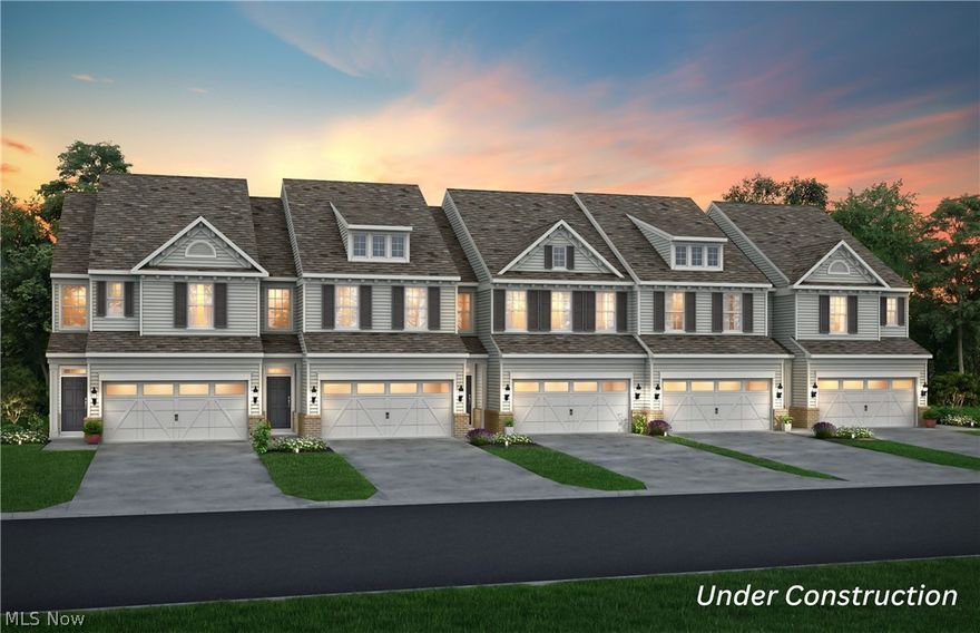 Welcome to Renaissance Park at Geauga Lake in Aurora—this rare end-unit Ashton offers a private dead-end setting with no rear neighbors, a sunroom extension, and a bonus owner’s retreat—all nearing completion for a move-in before summer. Inside, the open layout is elevated by a light-filled sunroom, creating added living space ideal for entertaining or relaxing. The kitchen features a built-in gas range with double wall ovens, oversized quartz island, and modern finishes, seamlessly connected to the main living area. Upstairs, the owner’s suite includes a sun-filled, private sitting room, perfect for a home office or quiet retreat, plus a spacious walk-in closet and spa inspired en-suite bath. The secondary bath is designed with your busy life in mind with a double quartz vanity and private washroom. Two additional bedrooms provide flexibility for guests or work-from-home needs. Located in Renaissance Park at Geauga Lake, just minutes from shopping, dining, and commuter routes. This home is near completion and available before summer. Opportunities with this level of space, privacy, and upgrades are increasingly limited and rare as the community is nearly sold out!