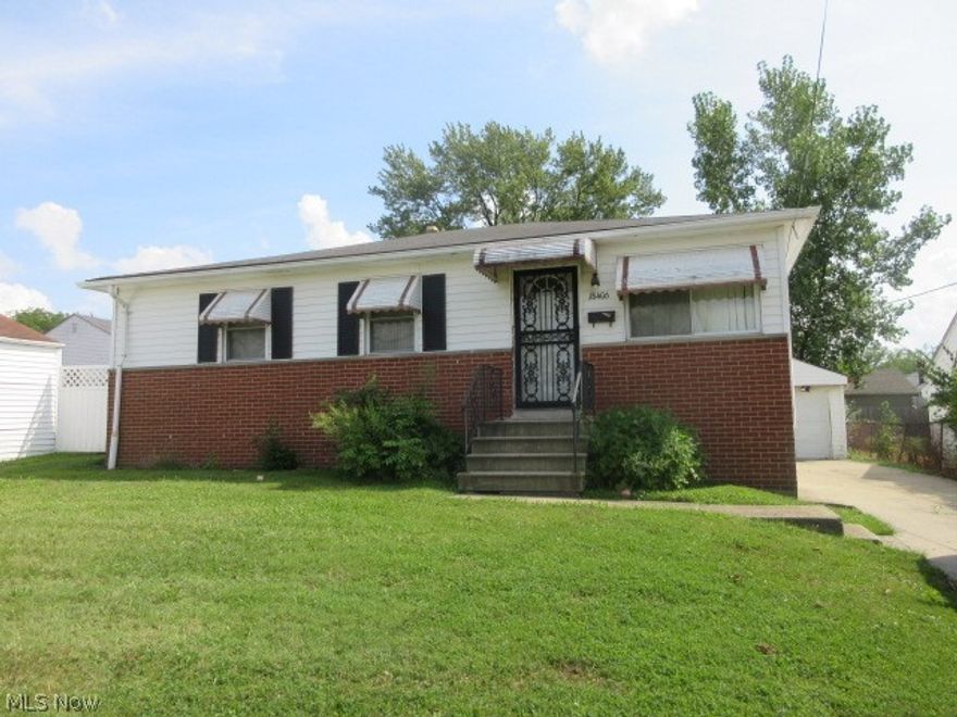 This property is NOT a handyman special. Hardwood floors throughout. Nice sized rooms. This aluminum sided ranch style home features 3 bedrooms, dining area, kitchen and living room. Large full basement partially finished. Forced hot air furnace.and central air. There is a 1 car block. This property is worth taking a look at. The seller will make no repairs.