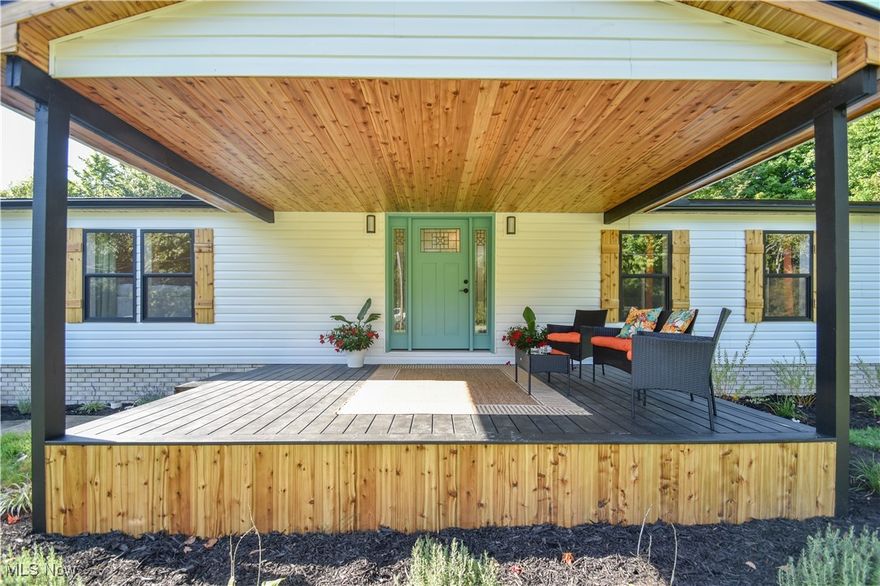 Gorgeous renovated ranch, Boardman Twp, Boardman schools 
90% of homes walls has an additional 1/2"of drywall. Making it a total 7/8" thick.
All new electrical switches and receptacles Including GFIC and dimmers. Wifi controlled recessed and flush mount lighting.
New roof, flashings, ice guard, gutters, downspouts and drip edge on home and attached garage, not detached garage.
New 14mm luxury engineered laminate floor. (scratch and water resistant)
Upgraded kitchen cabinets with soft close doors and drawers. New stainless appliances that convey with the home. 
New high efficient Electric furnace and heat pump, New 40 gallon electric water heater
New energy efficient vinyl thermal pane windows, New energy efficient thermal pane, Low-E3 tempered glass Insulated with Argon Gas Skylights. New ADA comfort height dual flush toilets, New vanities with marble tops, New custom Onyx showers (lifetime warranty) with frameless by-pass doors, and tower showers, New 60x30 deep soaker tub. 
New insulated 9ft attached garage door and opener. Custom cedar shutters, lighted driveway pillars, deck skirts, and porch ceiling.
All new plumbing fixtures in bathrooms and kitchen (including pot filler), 9ft kitchen island with Dolomite stone countertops
House wrapped and resided house and attached garage 
Custom His and Her master bath custom walk-in closets
All new decorative entry doors with keyed alike combo locksets
12x16 covered porch, 10x12 back deck
New 2 panel interior doors and hardware
New moldings throughout home Freshly painted walls and ceilings
Detached 3 car garage built in 2006. Brand new from top to bottom!