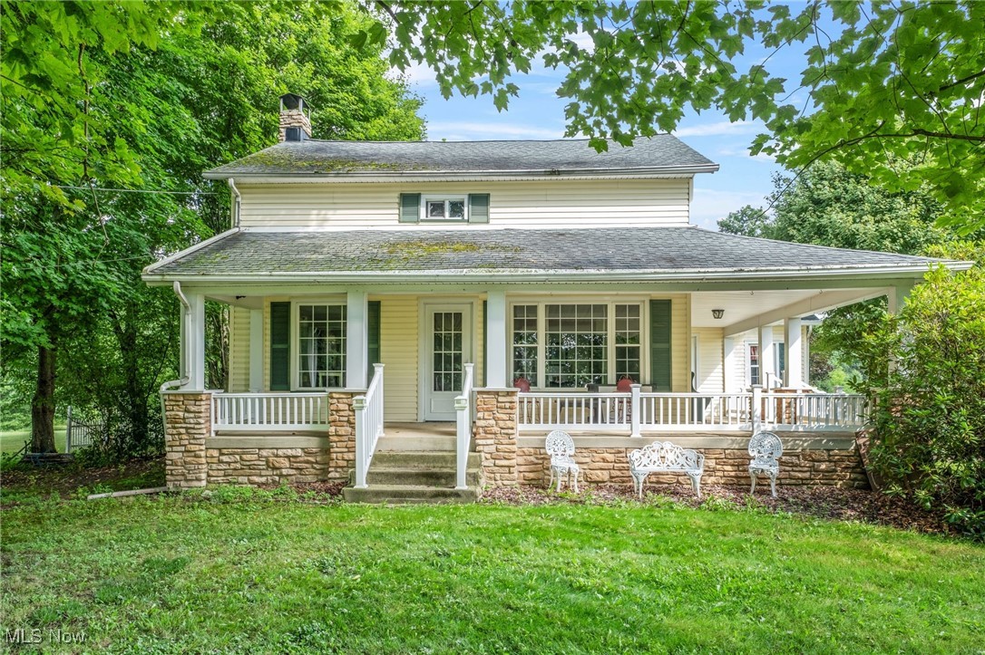 Welcome to Your Dream Country Retreat! Embrace the peaceful charm of rural living with this beautiful 4-bedroom, 1-bathroom home, perfectly situated on 5 scenic acres. With 1,768 square feet of cozy, well-maintained living space, this property offers the ideal balance of comfort, functionality, and country charm. From the moment you arrive, you’ll be drawn in by the classic wrap-around porch, perfect for slow mornings with coffee, evening sunsets, or relaxing weekends with friends and family. The interior offers a warm and inviting atmosphere, ideal for creating lasting memories around the dinner table or snuggling up on quiet nights. Step outside and take in all the possibilities this expansive property has to offer. A detached two-car garage provides practical storage and parking, while the large 24’x32’ pole building with an attached 10’x32’ covered patio is perfect for a workshop, equipment storage, or even entertaining. Whether you’re into gardening, small-scale farming, or simply need space for your toys and tools, this setup delivers. At the back of the property, a tranquil pond adds a touch of natural beauty and serenity, a peaceful spot to enjoy a book, watch the wildlife, or just take in the stillness of your surroundings. Whether you’re dreaming of starting a hobby farm, searching for a weekend escape, or looking to settle into a full-time residence with space to grow and breathe, this property offers endless potential. Don't miss this amazing opportunity and schedule your private showing today!