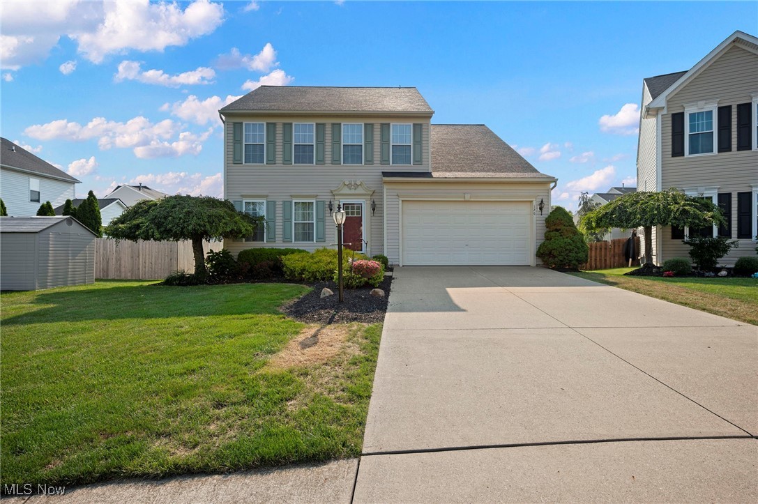 Spacious and well-maintained Colonial located on a quiet cul-de-sac in Berea’s Sandstone Ridge community. With 2,445 sq ft of comfortable living space, this home features 4 bedrooms, 2.5 baths, and an open floor plan ideal for both everyday living and entertaining. An eat-in kitchen includes a center island, stainless steel appliances, spacious pantry closet, and hardwood floors that extend into a bright morning room with backyard access. An inviting family room and formal dining room add versatility for gatherings, while a first-floor laundry room enhances convenience. The owners’ suite includes a walk-in closet and en-suite bath with double vanity. A full basement has rough-in plumbing for a full bath and offers ample storage and potential for additional living space. An attached 2-car garage and spacious yard with a full sprinkler system complete the tour. Recent updates include: Replaced water heater (2020), sump pump (2018), dishwasher and stove (2017), microwave (2015), refreshed master bath (2025), replaced front entry door (2025), replaced rear access stairs (2025), and leveled front concrete step (2025). HVAC replaced in 2013 and sprinkler system installed in 2005. INCLUDED are all kitchen appliances except the fridge, draperies and rods (not including sheers and tension rods), and a 1-year home warranty. Conveniently located near I-71, I-480, I-80, Cleveland Hopkins International Airport, Baldwin Wallace University, and plenty of shopping, restaurants, parks, and other local attractions.
