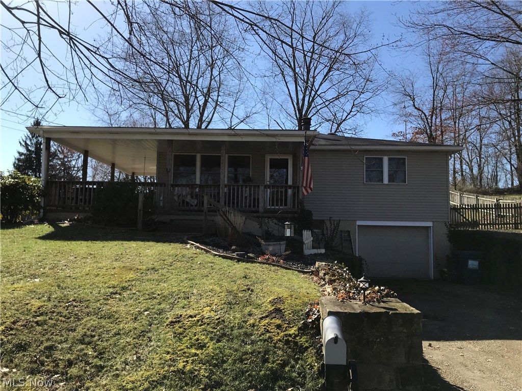 Looking for a cozy home come see this 2 bedroom home with a wrap around porch, fenced in back yard and 18' above ground pool. This home features gas burning stove in the livng room with built in shelves on each side, hardwood floors in living room and bedroom. Currently budgeted for gas at $62 and electric at $60. There is a bonus room in basement.