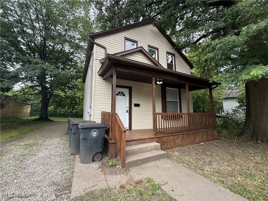 Welcome to this move-in-ready home in a convenient Akron location! Freshly painted with brand-new carpet, this property offers a comfortable and inviting feel from the moment you step inside. 

The main level features a bright living room, dining room, and a functional kitchen ready for your personal touches. Upstairs, you’ll find two bedrooms and a full bathroom. Enjoy relaxing mornings or evenings on the covered front porch, or entertain guests on the back deck overlooking the yard. 

Located close to the University of Akron, local amenities, parks, and major routes for an easy commute, this property is a great option for both personal ownership and expanding an investment portfolio.