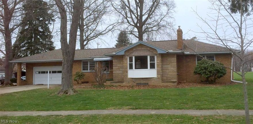 Priced to sell! Needs updates. All brick 3 bedroom/2 bath ranch home in the heart of Doylestown. Spacious living room with hardwood floors, fireplace, tray ceiling and newer bay window. Eat-in kitchen, formal dining and 3 bedrooms all on the main floor. Extra room off the kitchen could be used as an office, sitting room, mudroom or first floor laundry. Large backyard overlooks the elementary school play yard/soccer field. Full basement is partially finished with a fireplace and full bath. Also has a workbench in the utility room and shelving for storage in extra room. New electrical panel installed in March. Call today for a personal showing.