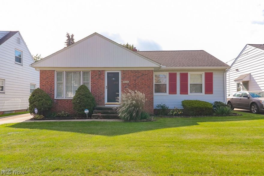 This ranch home is a lovely find you won't want to miss! The well-kept, spacious home is bright and open and features a large living room, eat-in kitchen, 3 bedrooms & full bath all on the main floor. There is also a finished basement with rec room, half bath and laundry and storage space, as well as a detached 2 car garage and rear patio in a private backyard! Plus, there is a new roof (2021) and a newer furnace (replaced in 2012)! Located in a great neighborhood, it's near several parks, including the large Cuyahoga Valley National Park, close to shopping, restaurants and within walking distance of public transit routes. Plus, this property will be nearly POS violation free, with all violations being handled prior to closing except for the sidewalk blocks violation. Currently tenant occupied, the home will be vacant prior to closing. This lovely property is just the right place to call home! Reach out to learn more!