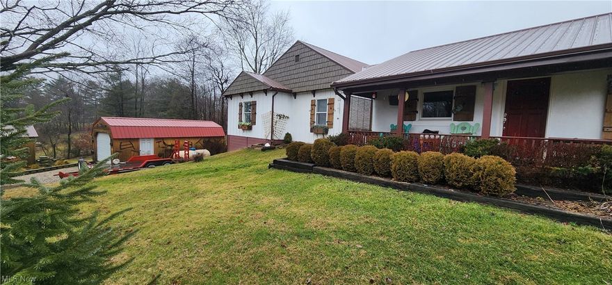 Exceptional 3-bedroom, 2-bathroom home in the prestigious Licking Valley School District, showcasing recent renovations for a modern and stylish touch. This inviting residence encompasses a well-appointed laundry room for added convenience. The property comes complete with a barn featuring a convenient lean-to, providing versatile storage options or potential hobby space. Additionally, a meticulously crafted Amish-built shed, complete with electricity and heat, offers endless possibilities as a workshop or supplementary storage area. Set on just over an acre of land, the expansive yard provides ample space for outdoor activities and gardening. The home's new metal roof not only adds to its aesthetic appeal but also ensures durability and longevity. Meticulously remodeled, this property seamlessly combines contemporary amenities with rustic charm, creating a warm and welcoming atmosphere. Explore the potential for comfortable living in this thoughtfully updated home within the highly-regarded Licking Valley School District—an opportunity that blends modern living with the tranquility of a rural setting. Don't miss the chance to call this recently remodeled gem your own