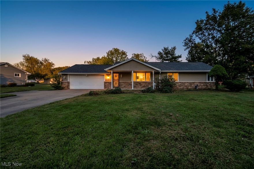 Welcome to 13792 Amodio Ave NW in Uniontown!
Tucked away on a peaceful street yet close to everything, this well-maintained ranch-style home offers 3 bedrooms, 2 full baths, and 1,486 sqft of comfortable living space in the Lake Local School District.
The exterior features a classic stone veneer façade and a two-car attached garage with a concrete driveway. Inside, you’re greeted by a warm, inviting layout with a bright family room illuminated by skylights and plenty of natural light. The living and dining areas flow seamlessly, creating an open and functional feel throughout the main level.
The kitchen provides ample counter space, while the primary bedroom includes its own half bath for added convenience. The spacious .46-acre lot offers a large backyard perfect for outdoor entertaining, gardening, or simply relaxing in your own private setting.
This Uniontown home combines comfort, convenience, and location, sitting just minutes from shopping, dining, and major routes while still offering a quiet, tucked-away feel.