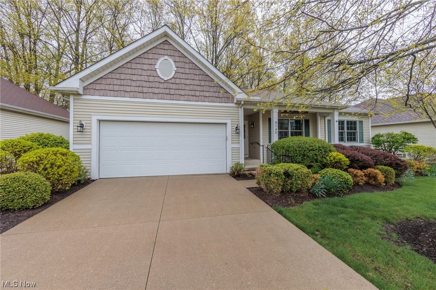 Welcome Home to this sprawling open floor plan ranch cluster home in the highly sought after Falls Pointe community! Step into the large great room with soaring vaulted ceilings and tons of natural lighting throughout.  An open air kitchen offers plenty of space to host, with a sliding glass door leading out to the deck that has a very private wooded backdrop.  This two bedroom, two bath home has been well cared for and has only had one Owner.  The best part about this house is the basement, and wait till you see it with around 950 square feet of additional living space.  Don't miss out on you chance to call this place Home!