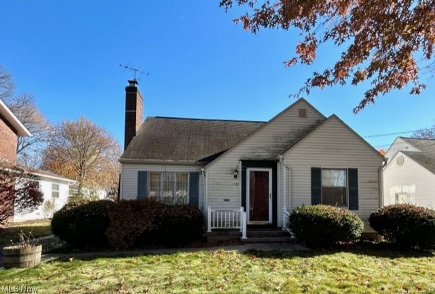 Great cape cod style home in the heart of Cuyahoga Falls, just a quick walk to State Road or a few minute drive to Portage Crossings! Nice sized living room w/fireplace, formal dining w/access to enclosed porch.  Two bedrooms on first floor w/full bath.  Upstairs is nice sized master w/wood floors.  One car detached garage and great yard!  With some TLC and sweat equity, this home would be for first time buyer or as investment.