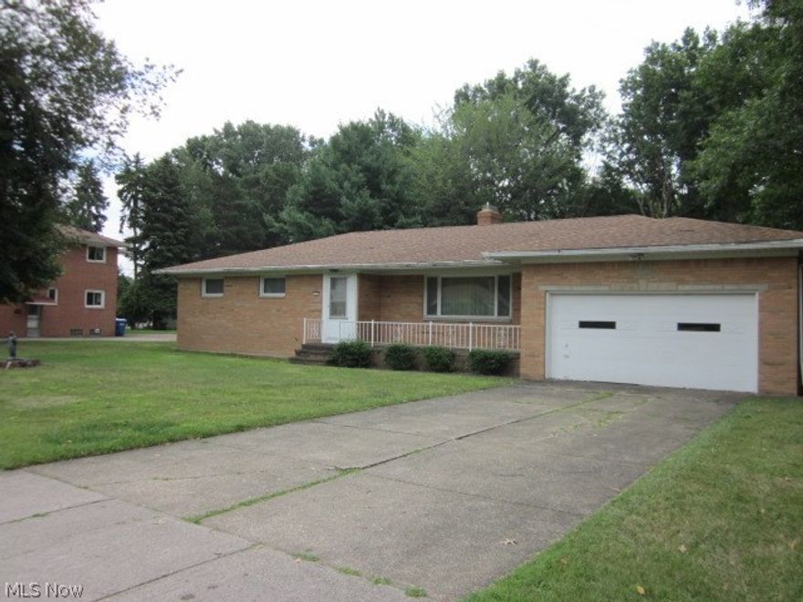 Spacious brick ranch on 1/2 acre of land.  Large rooms and huge closets.  First floor office/bedroom with private entrance - Perfect for home office or 4th bedroom.  Newer roof.  Newer furnace and A /C.  Open kitchen concept leads to large dining room.  Built in china cabinets.  Quiet street.  Hardwood floors under carpeting.  This home does need TLC.  Bones are good but needs a face lift!